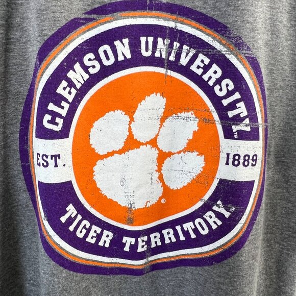 Ouray Tri Blend TShirt Size Large Clemson Tigers Crewneck Premium Heather NEW - Picture 3 of 6